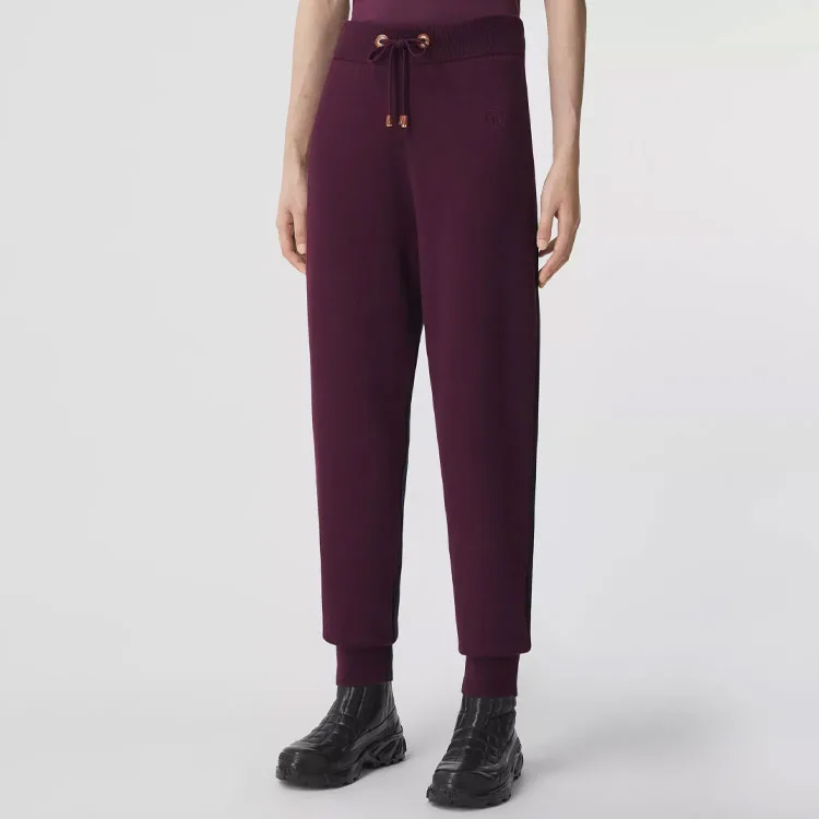Штаны Burberry, женские, темно-каштановые, спортивные — фото 4