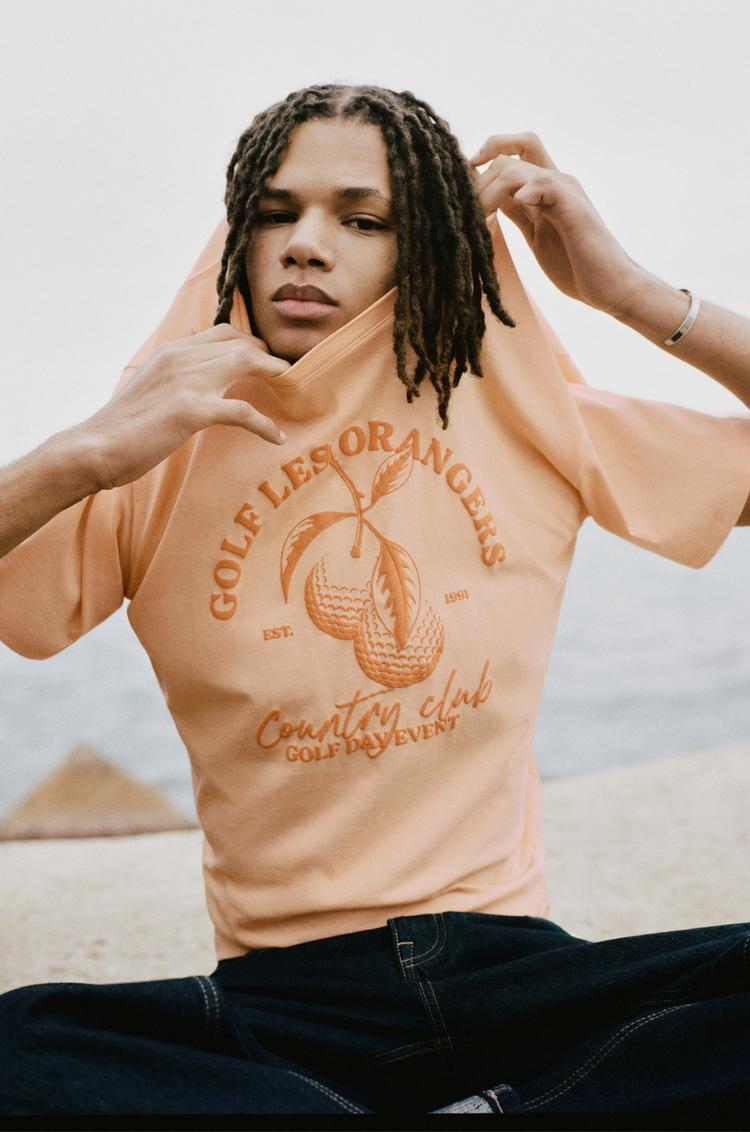 

Футболка Golf Les Orangers Pull And Bear, красный