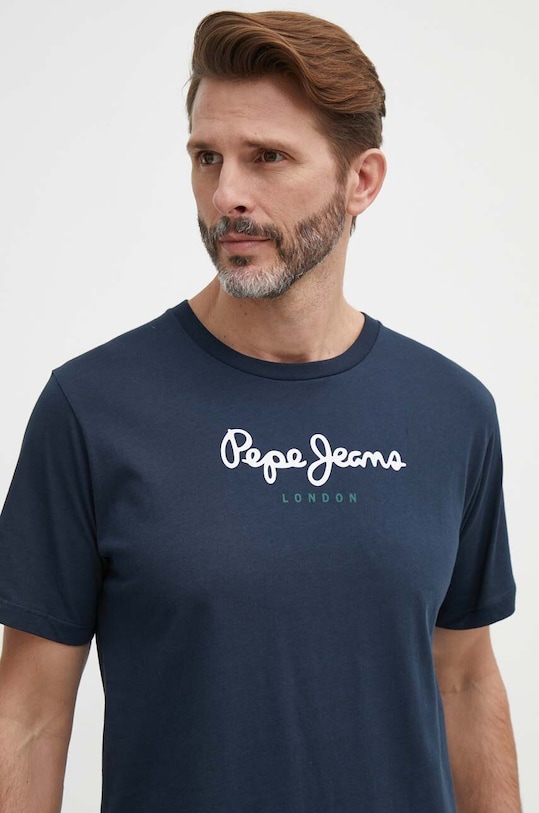 

Футболка хлопковая Eggo Pepe Jeans, темно-синий
