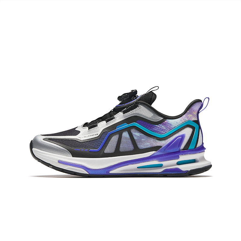 

Naughty Core 4.0 Cushioning, Wear Resistant Low top Kids' Running Shoes Antakids, серебряный/черный/mysterious фиолетовый