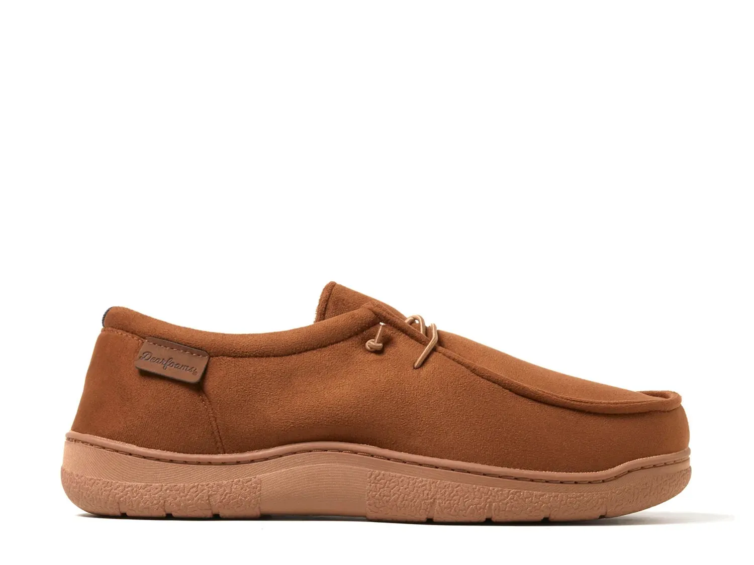 Тапочки Dearfoams Bennett Chukka Slipper — мужские, каштановые — фото 2