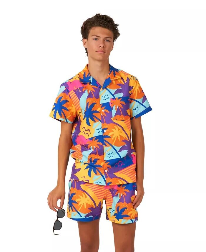 

Комплект из 2 летних рубашек и шорт для Big Boys Opposuits, мультиколор