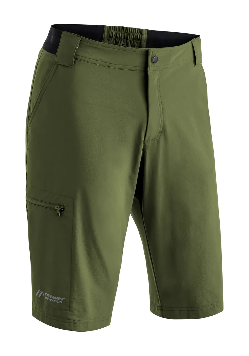 

Функциональные шорты Maier Sports "Norit Short M", мужские шорты, короткие уличные брюки, бермуды с 5 карманами, стандартный крой, зеленый