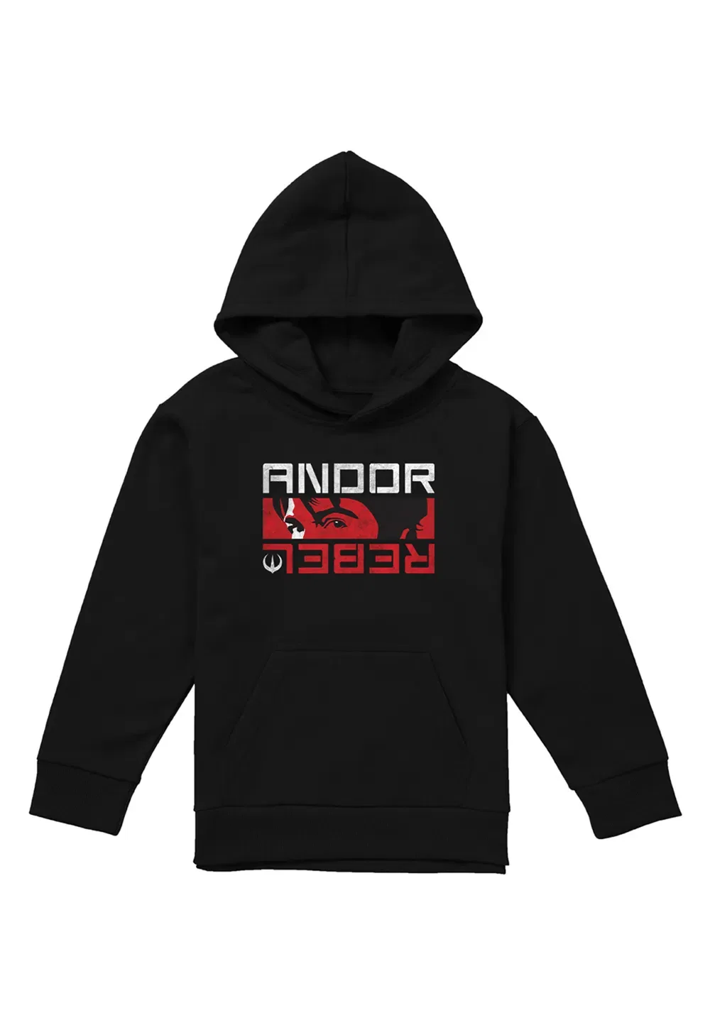 Детская худи Star Wars Andor Rebel Spy, черная, Disney, черный — фото 4