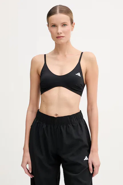 Спортивный бюстгальтер с низкой поддержкой Optime Essentials Adidas Performance, черный
