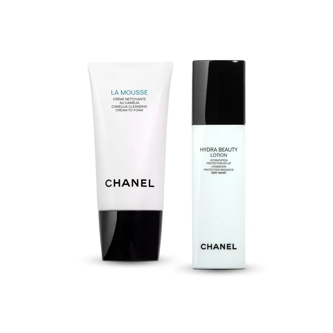 Набор для ухода за кожей с камелией, 2 предмета, CHANEL, Camellia Cleansing Milk+Water Classic
