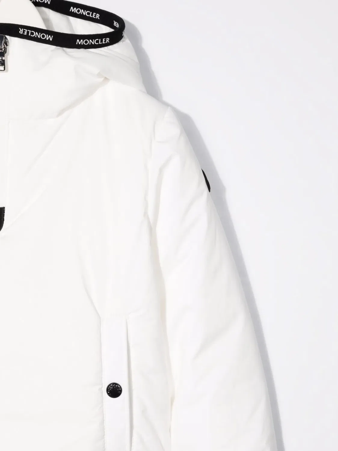 Куртка с капюшоном из стеганого материала Moncler, белый — фото 3