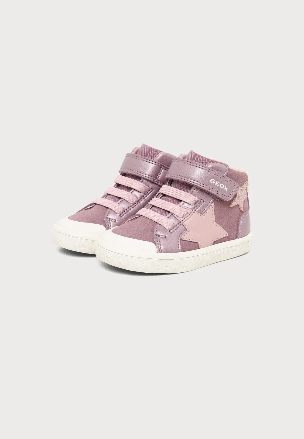 Девушка из Гисли - высокие кроссовки Geox, Dk Pink — фото 2