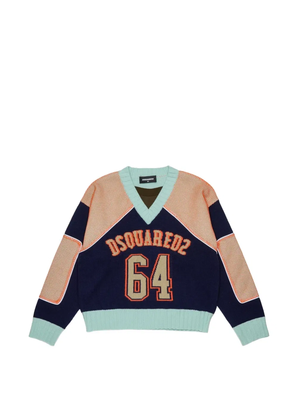 Свитер с вышитым логотипом Dsquared2 Kids, синий