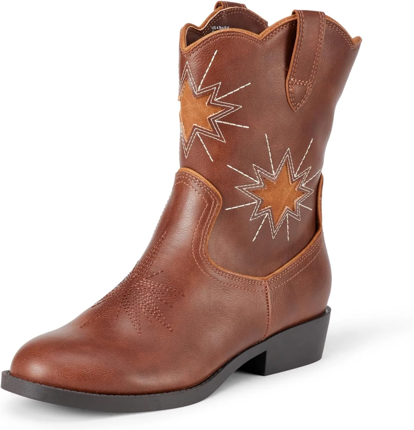 Детские сапоги для девочек с западным принтом Amazon Essentials, Brown