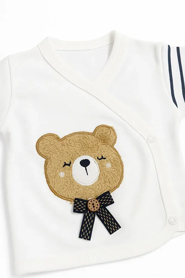 Детский комплект для новорожденных хлопковый Aki Moda Kids, Navy Blue — фото 4
