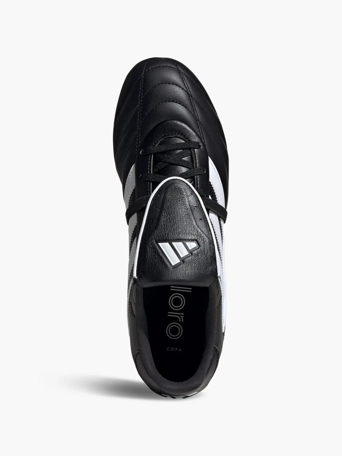 Женские футбольные бутсы с кожаным верхом Adidas, черный — фото 2