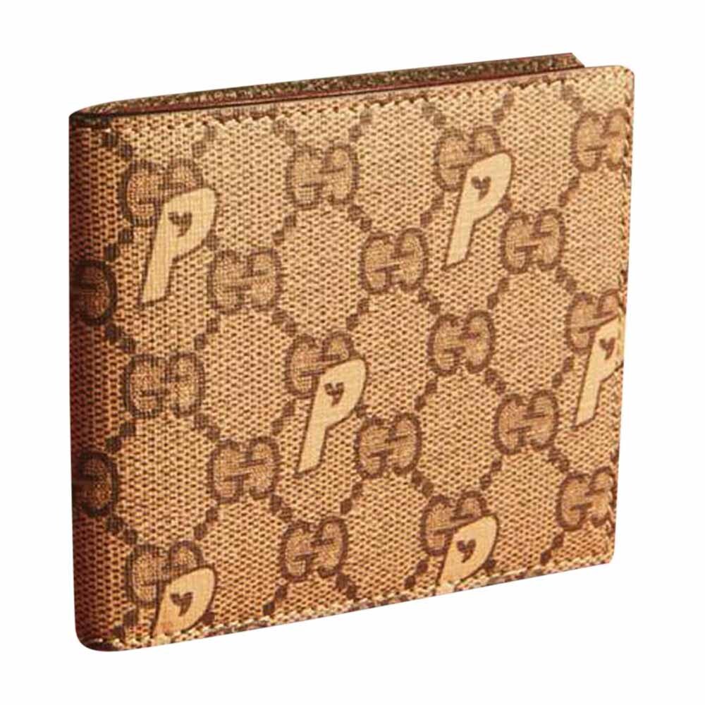 

Кошелек Gucci x Palace GG-P Supreme Bi-Fold, бежевый/коричневый