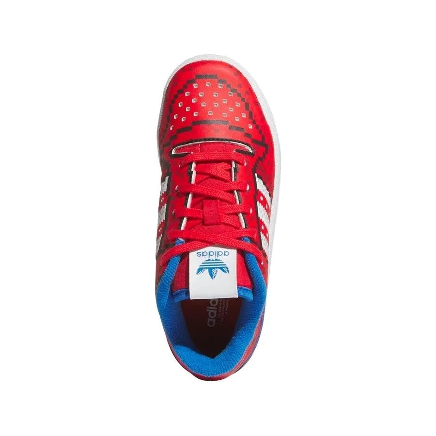 Кроссовки для мальчиков FORUM LOW CL C adidas, Красный — фото 3