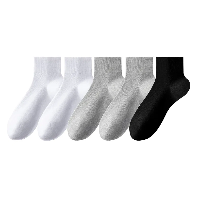 Детские носки-невидимки 6 пар, модель Ankle Socks, MADALLO, White 2+Light Gray 2+Black