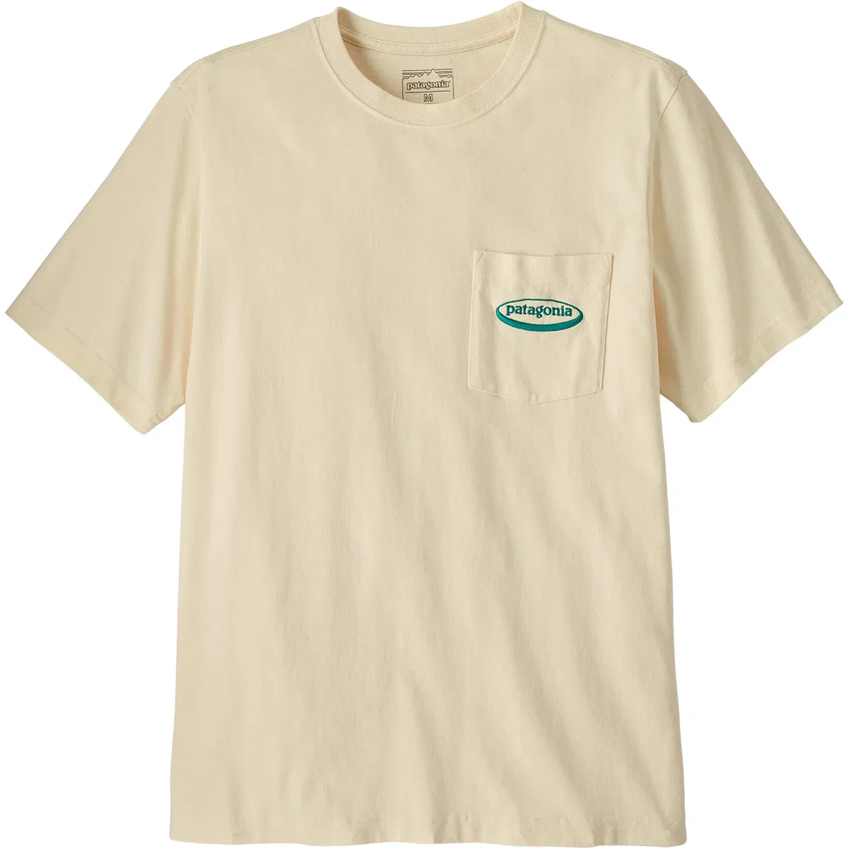 Мужская футболка с нагрудным карманом Oval Logo Patagonia, Undyed Natural