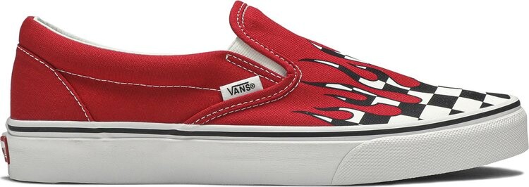 

Кеды Vans Slip-On Checker Flame, красный