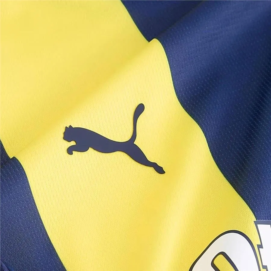 Футболка с коротким рукавом Puma Fsk Home Jersey Replica Jr, Желтый — фото 4