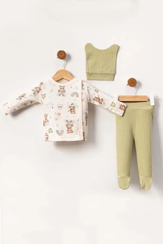 Детский комплект для новорожденных хлопковый Basics Myzi Store, Khaki