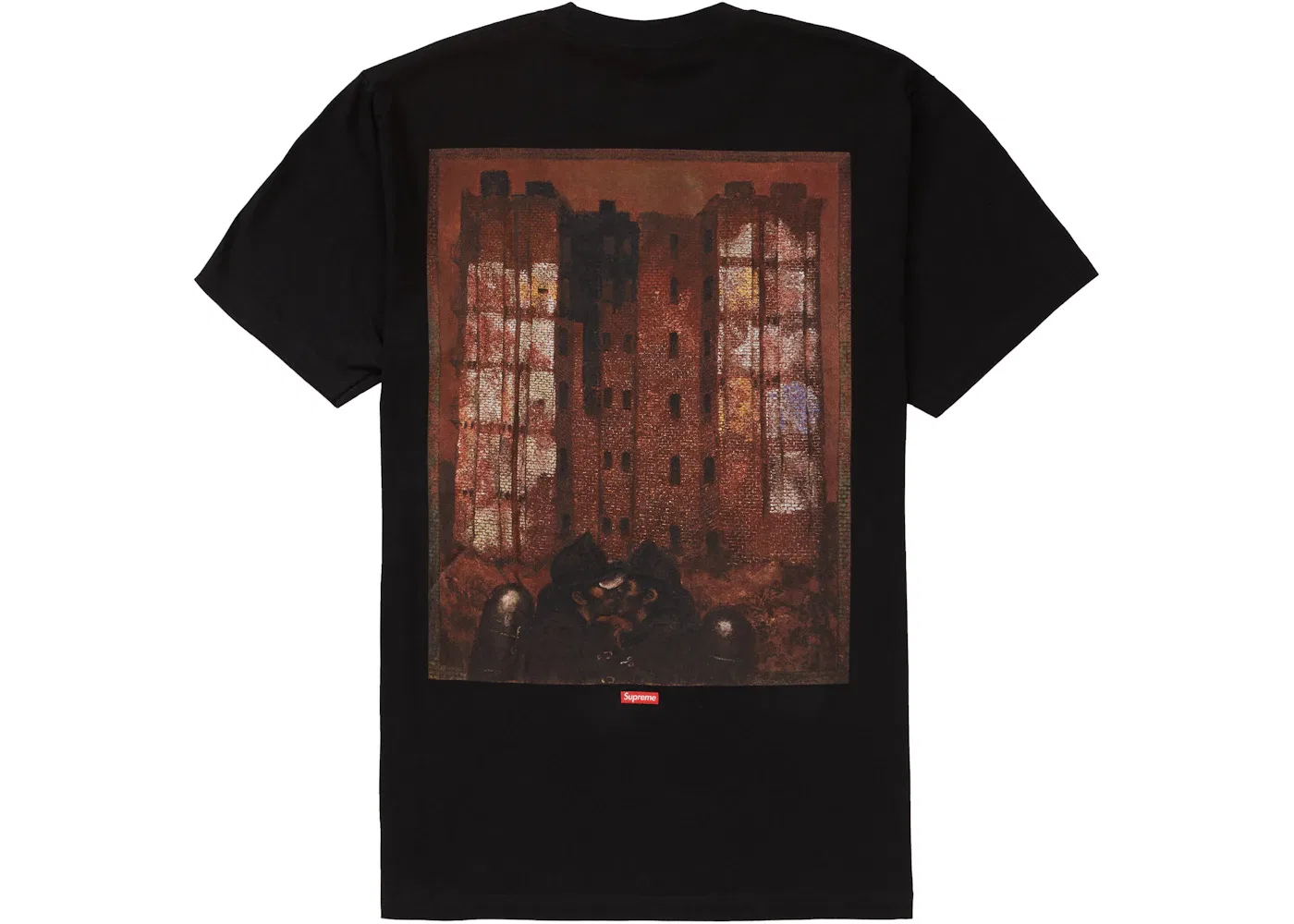 Мужская футболка с принтом Supreme Martin Wong Big Heat Tee, Black — фото 2