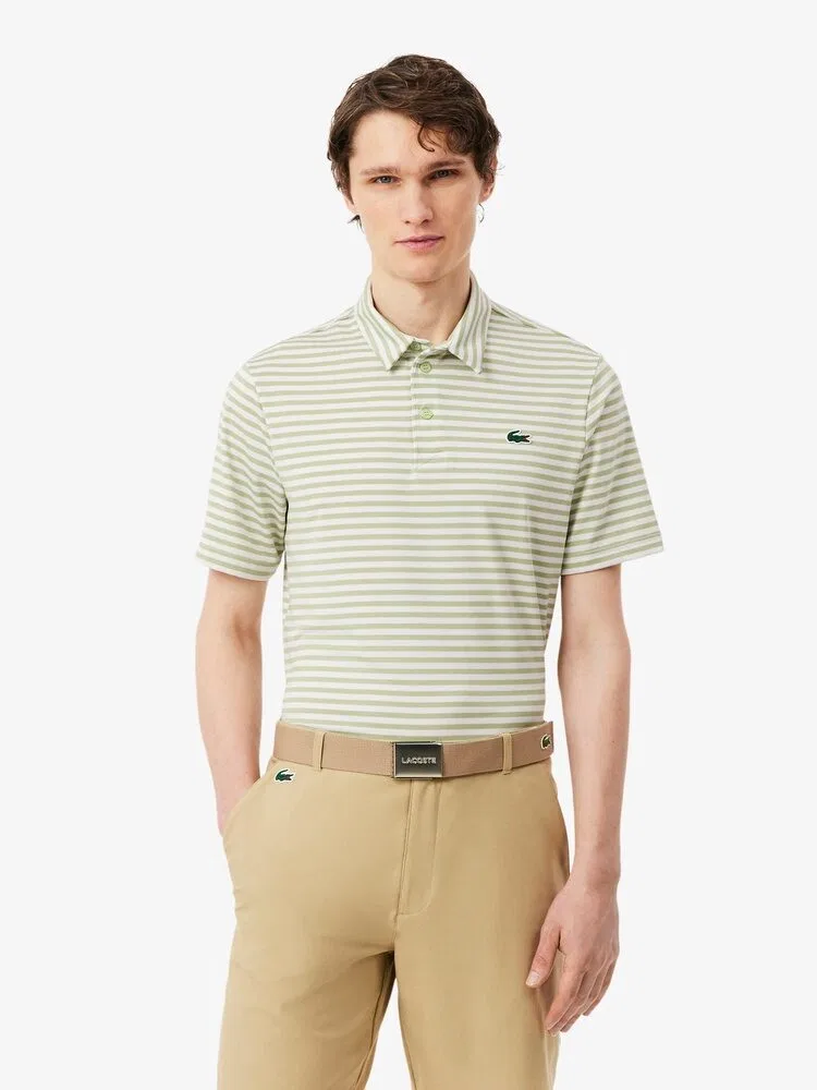 Футболка поло с коротким рукавом, полосатая, DH3187 LACOSTE, Gold