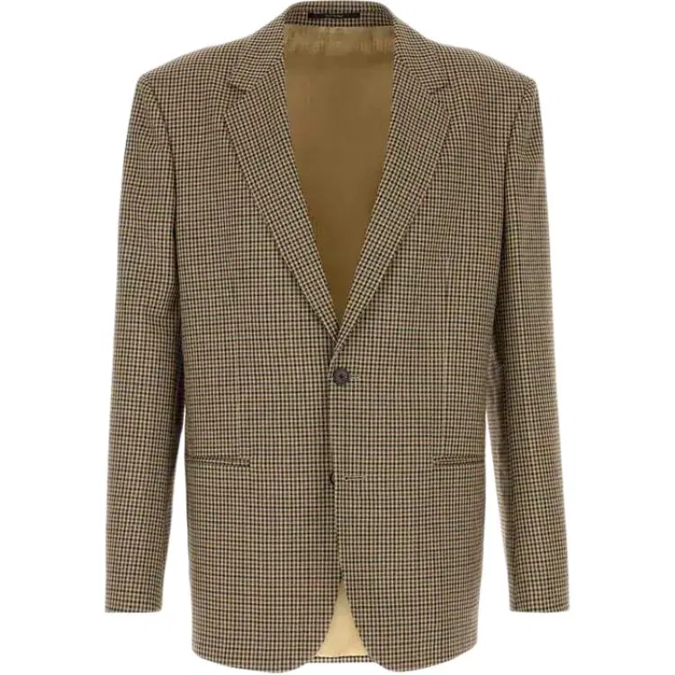 Мужской деловой костюм с лацканами, прямой крой, Beige, GUCCI