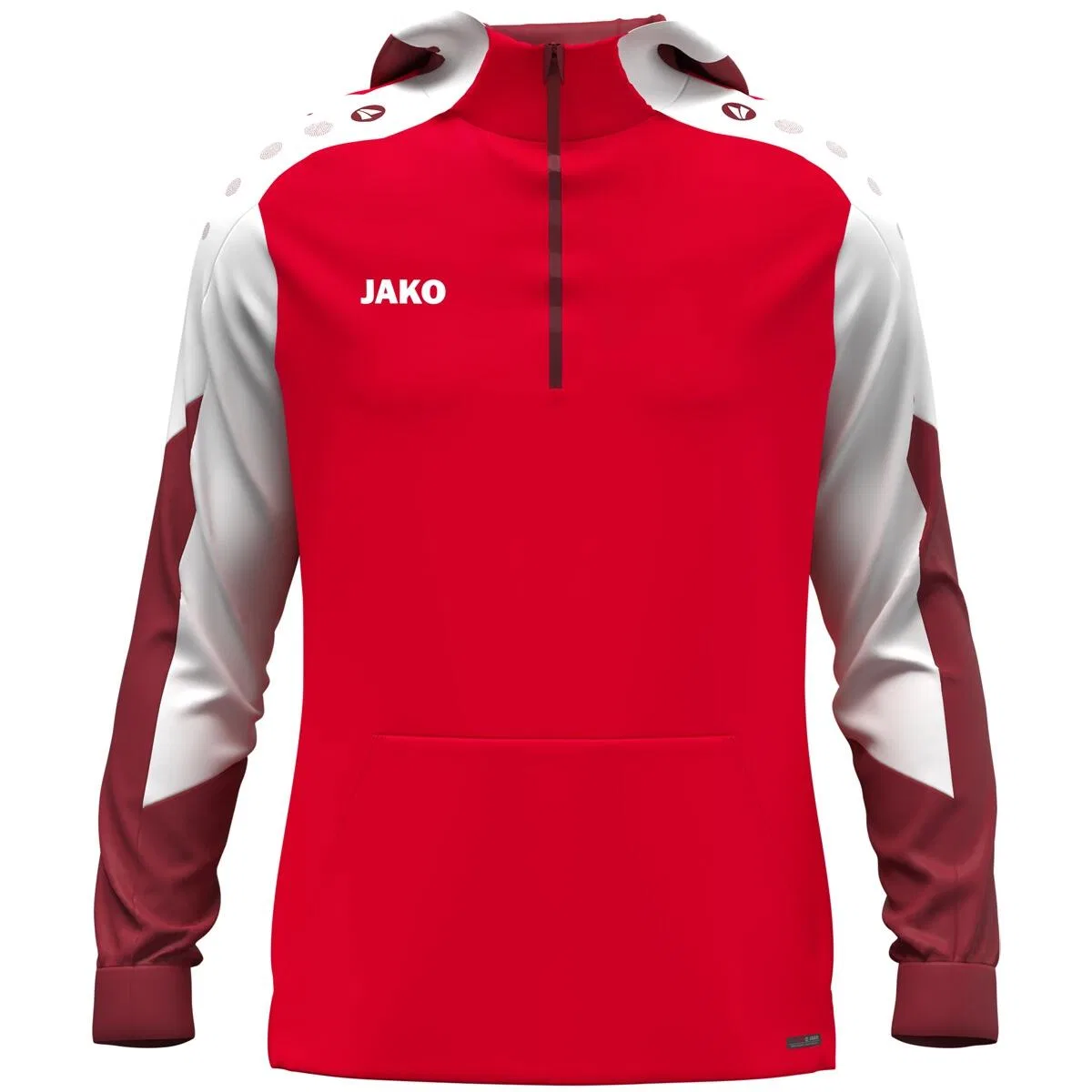 Детское худи с молнией Dynamic Jako, Rot Weiss