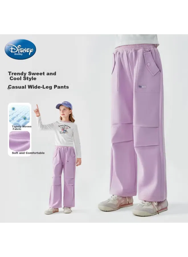 Штаны широкие с принтом Disney, розовый