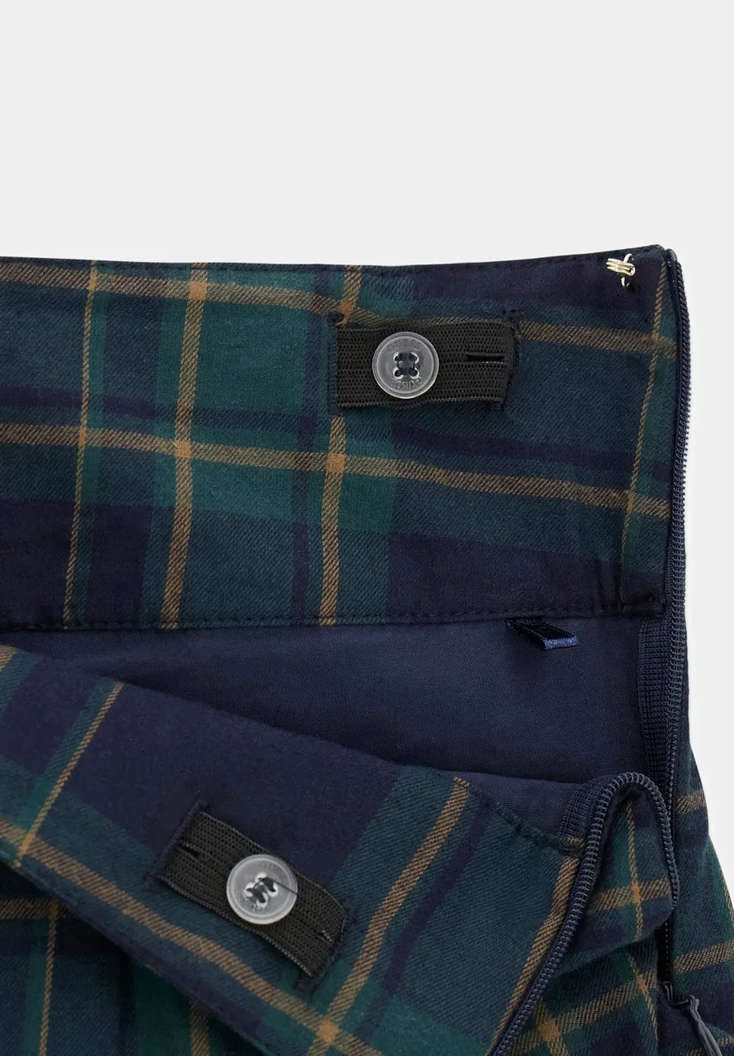 Мини-Юбка из саржи Yd - плиссированная юбка Guess, Varsity Check — фото 3
