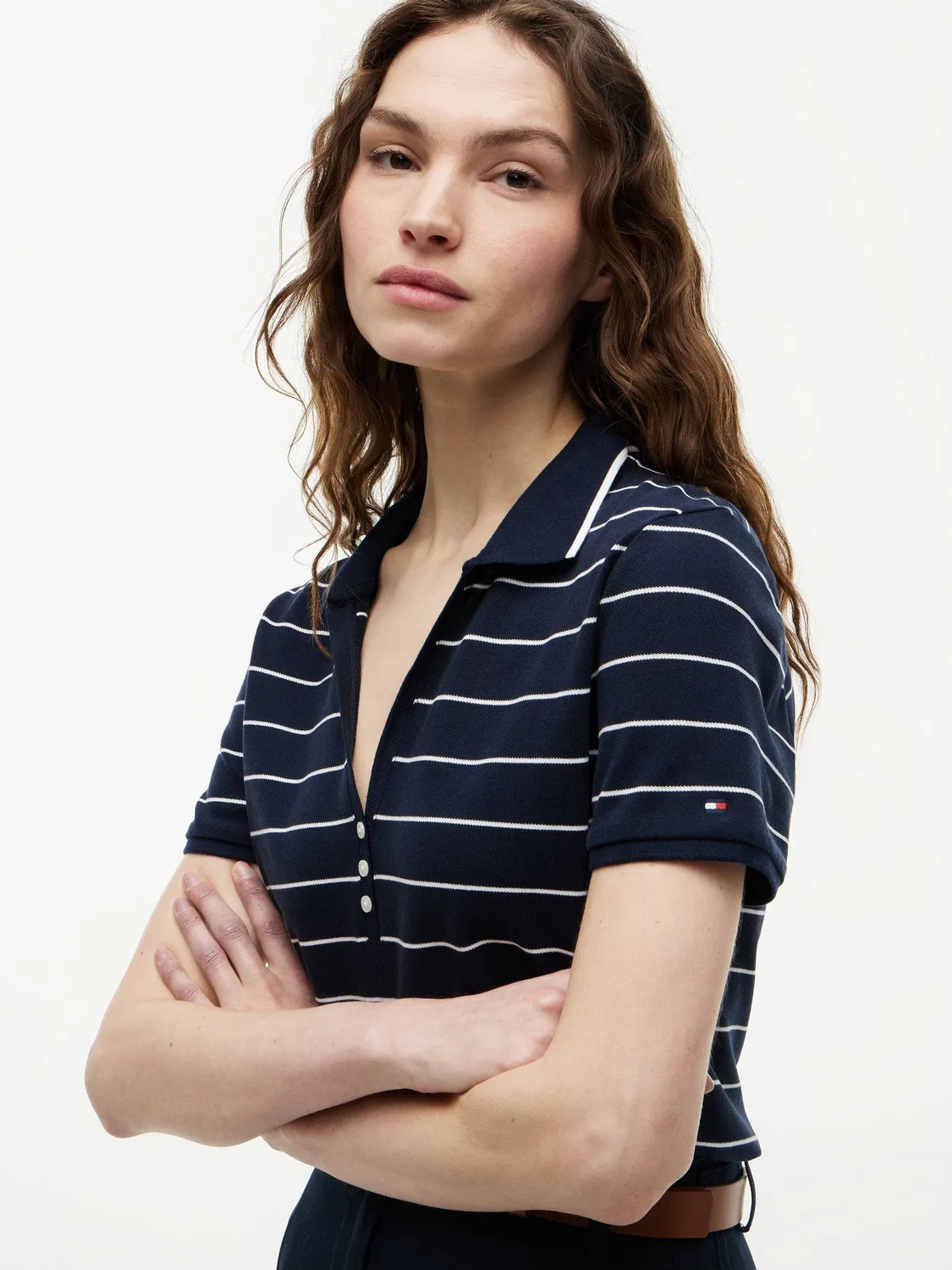 Поло Regular Fit из пике Henley Tommy Hilfiger, синий — фото 4
