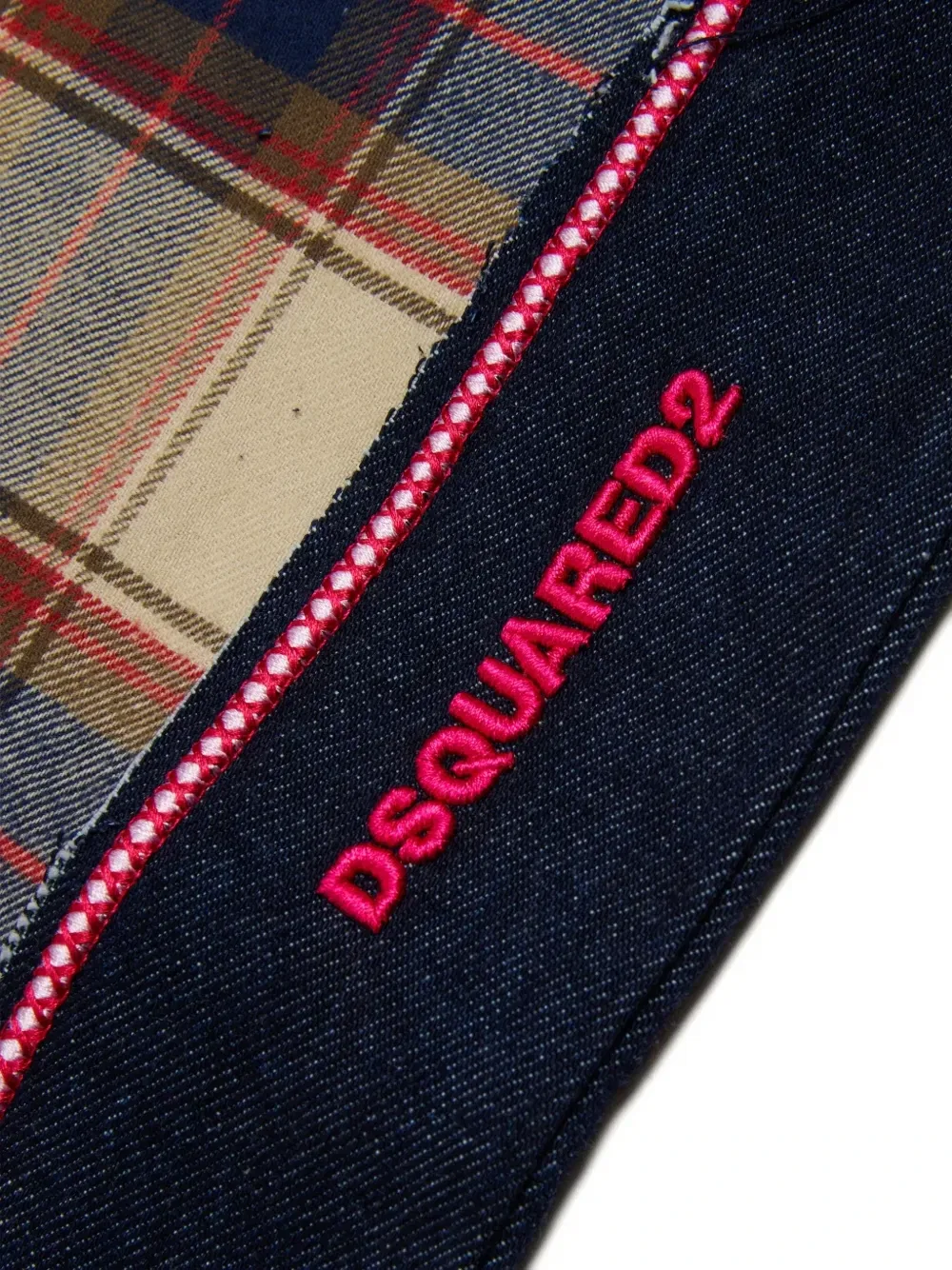 Брюки в клетку Dsquared2 Kids, синий — фото 4