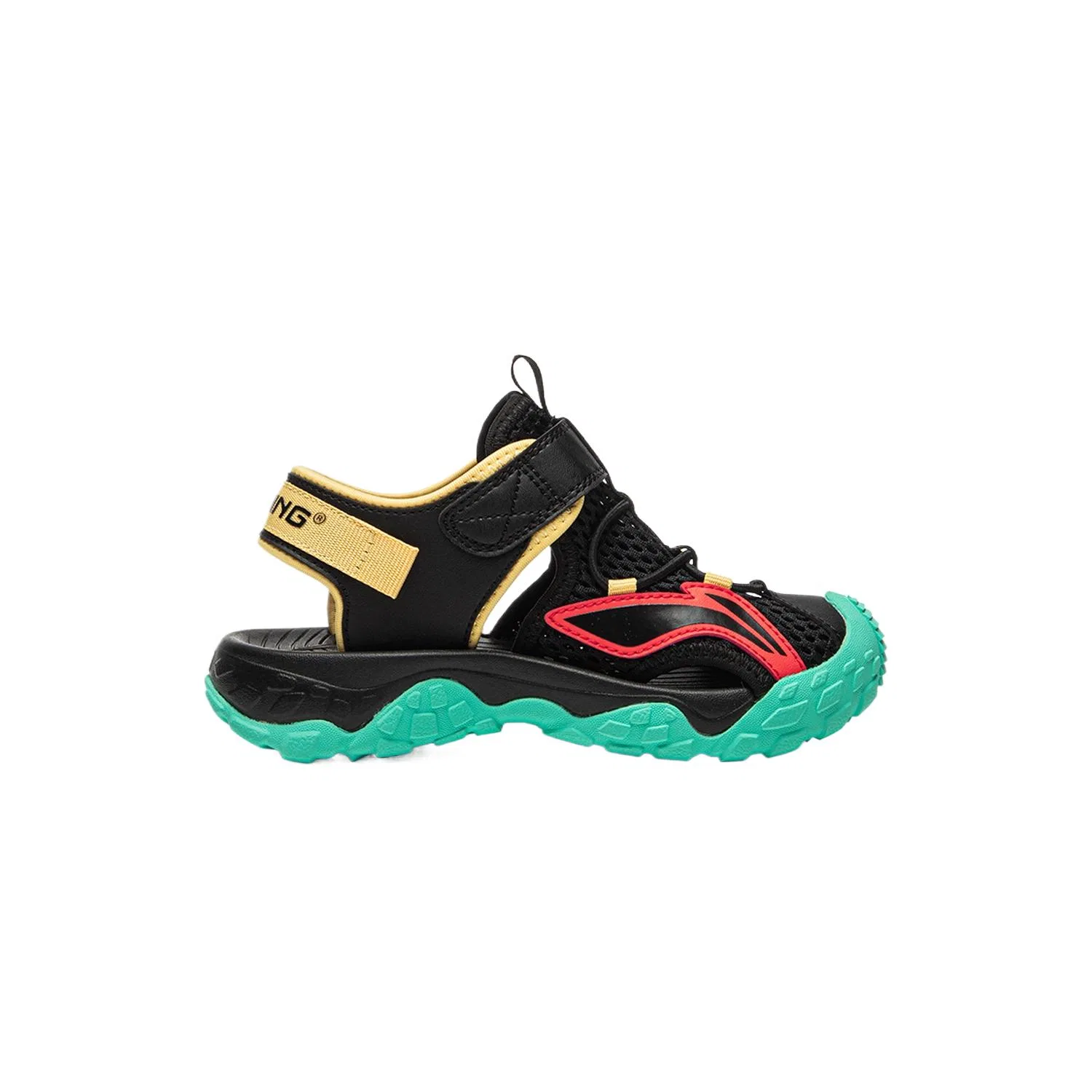 Детские сандалии из искусственной кожи с низким верхом Li-Ning YOUNG, Black — фото 3