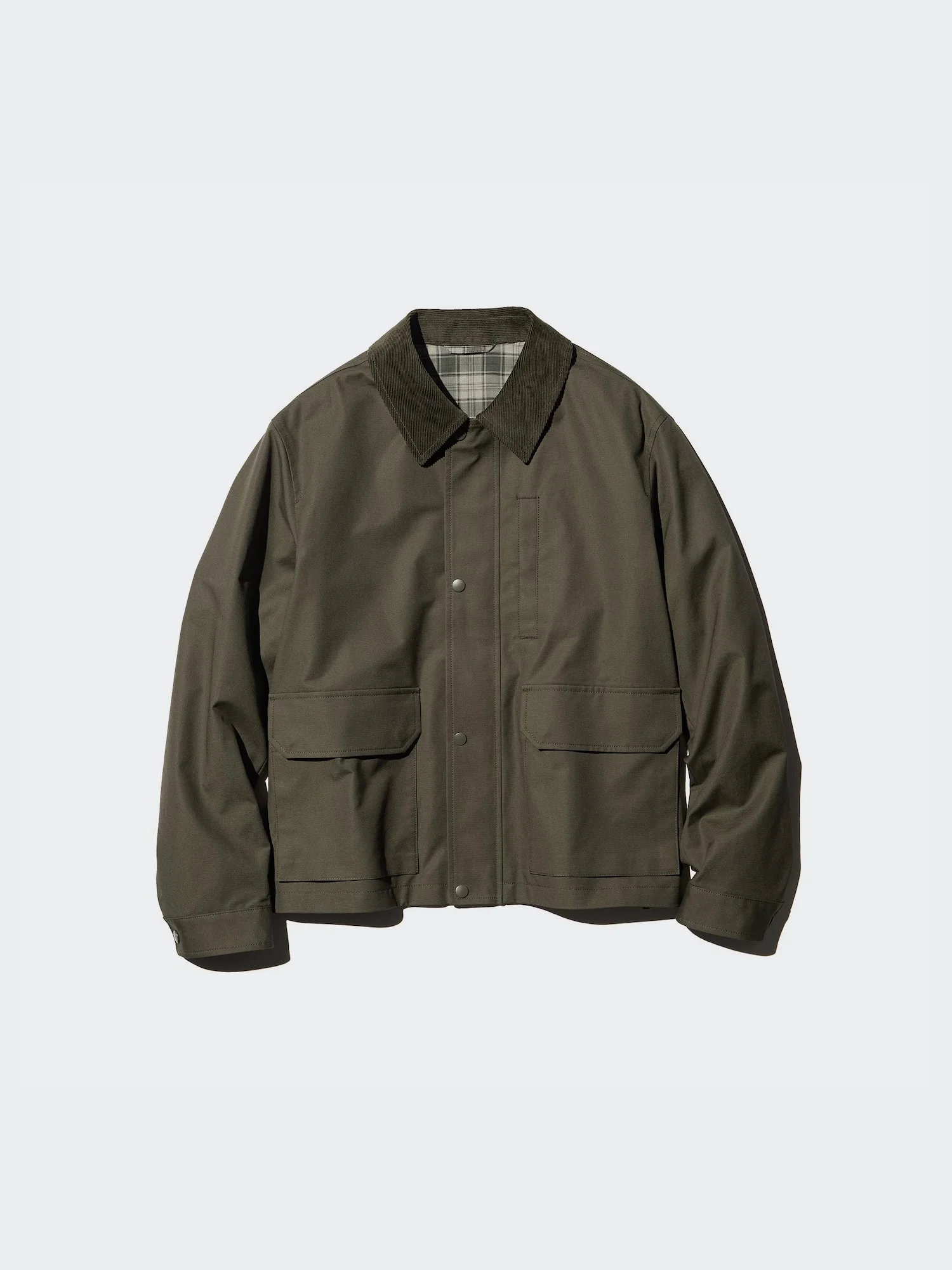 Куртка Uniqlo Utility Short, 57 оливковый — фото 2