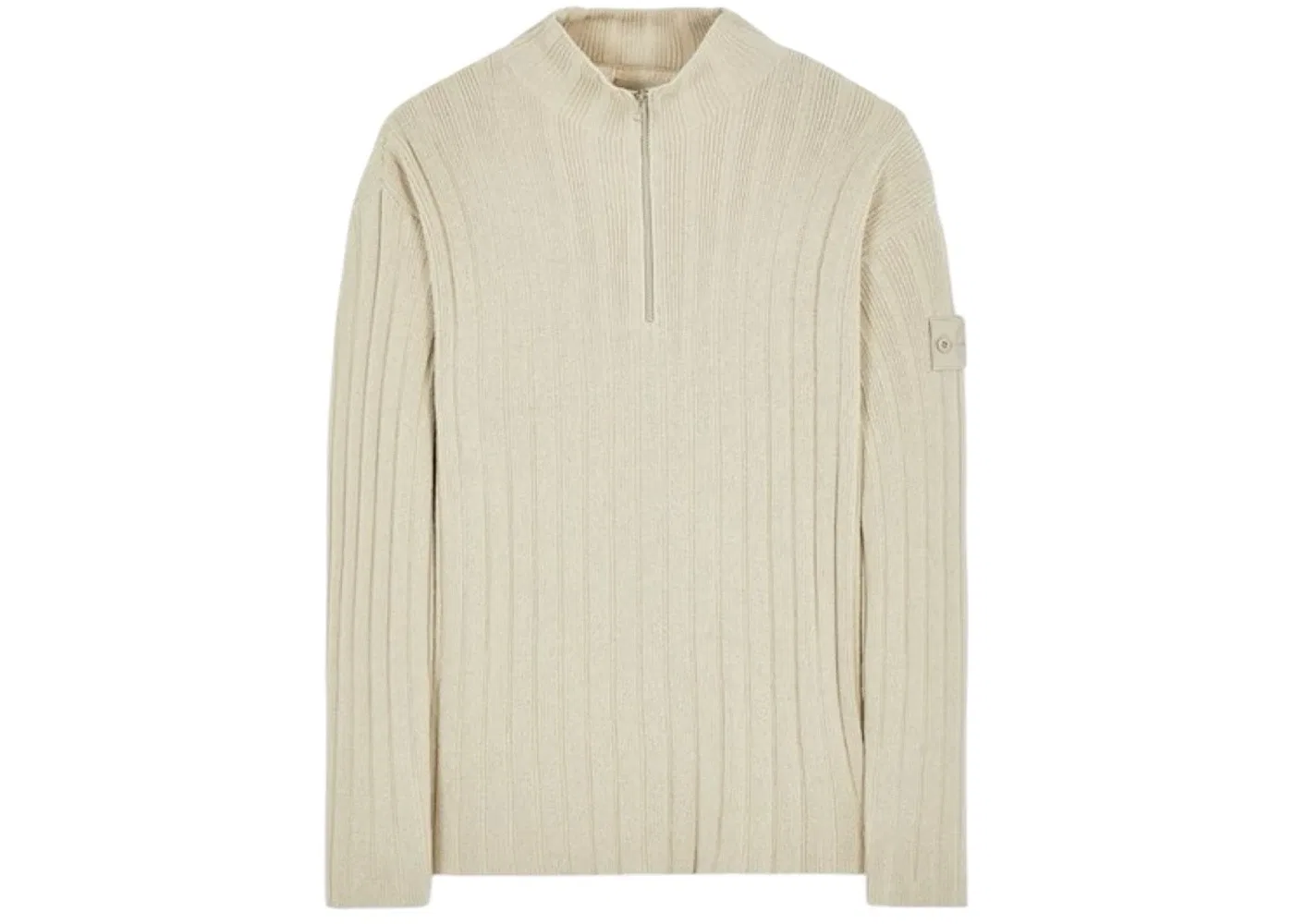 Мужской пуловер с воротником-стойкой Stone Island, Cream Beige