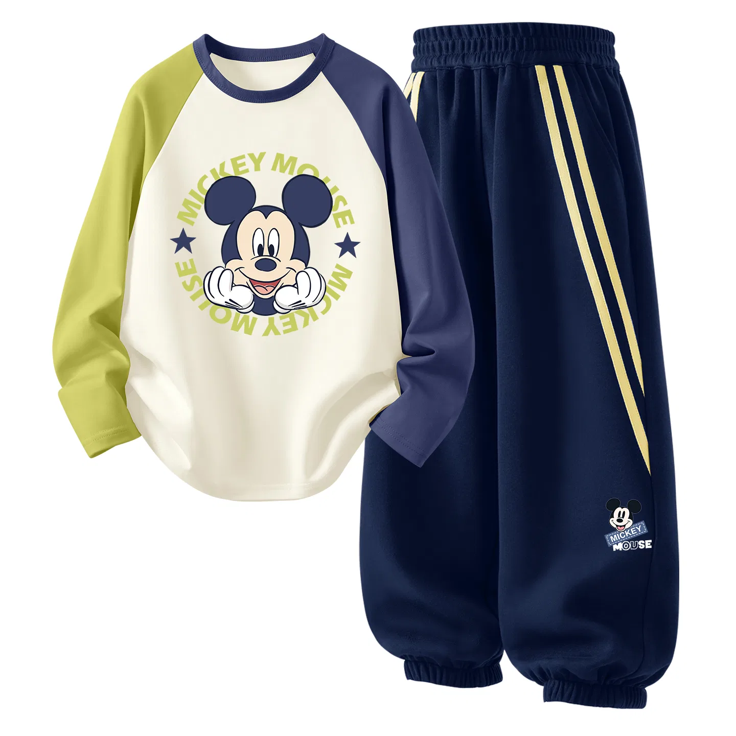 Детский комплект спортивной одежды с принтом Disney, Restful Blue Green+Happy K_Right Side Hidden Navy — фото 3