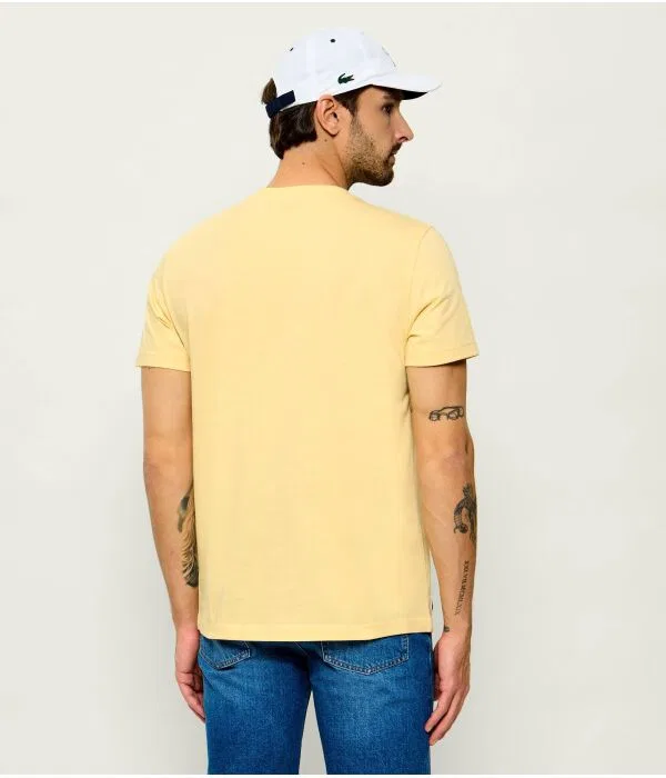 Футболка мужская Lacoste X Novak Djokovic Regular Fit, с принтом, Giallo — фото 3