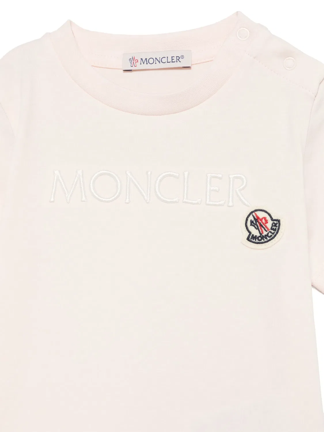 Футболка с короткими рукавами Moncler, розовый — фото 3