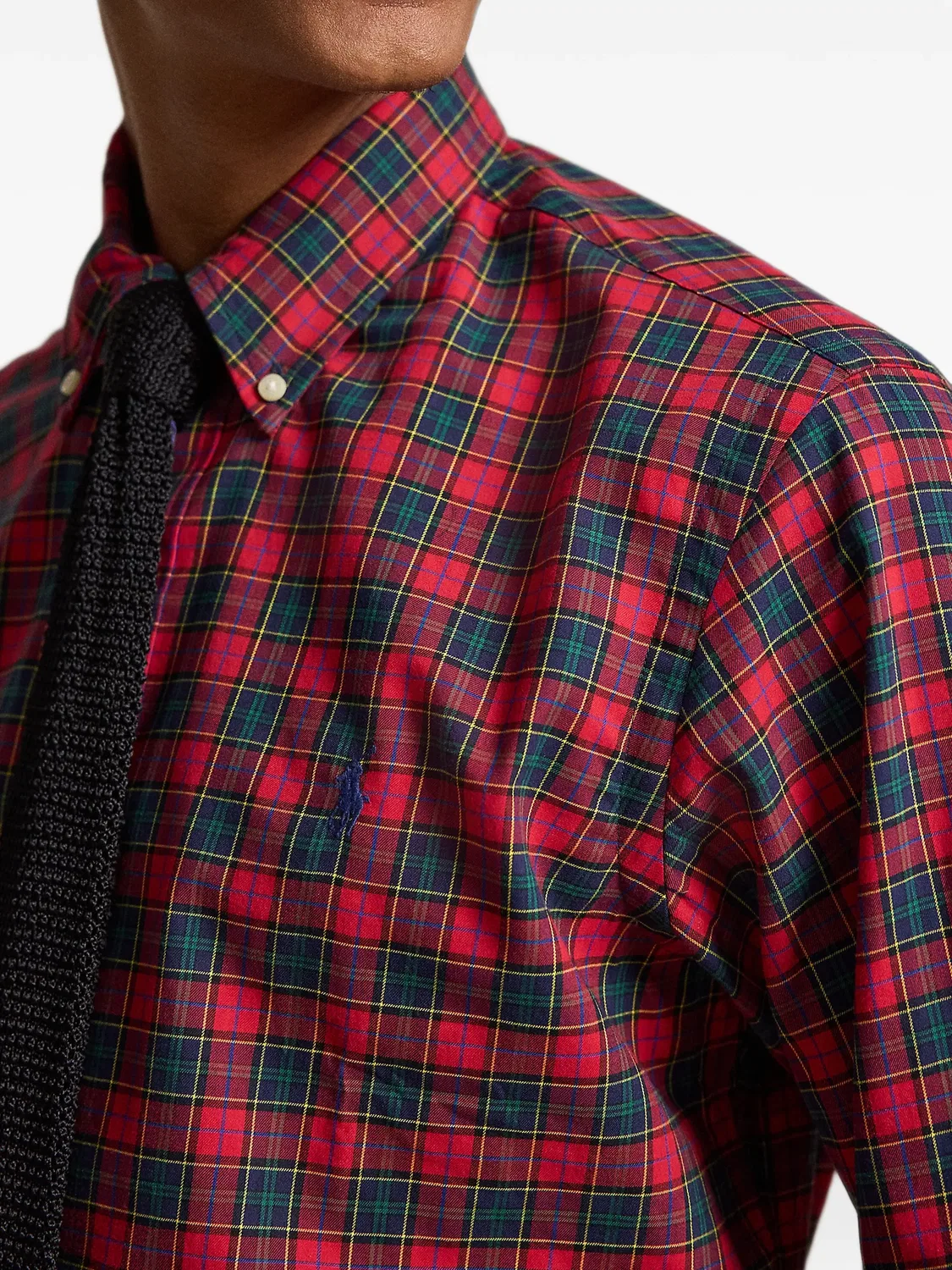 Рубашка Custom Fit в клетку Polo Ralph Lauren, красный — фото 4