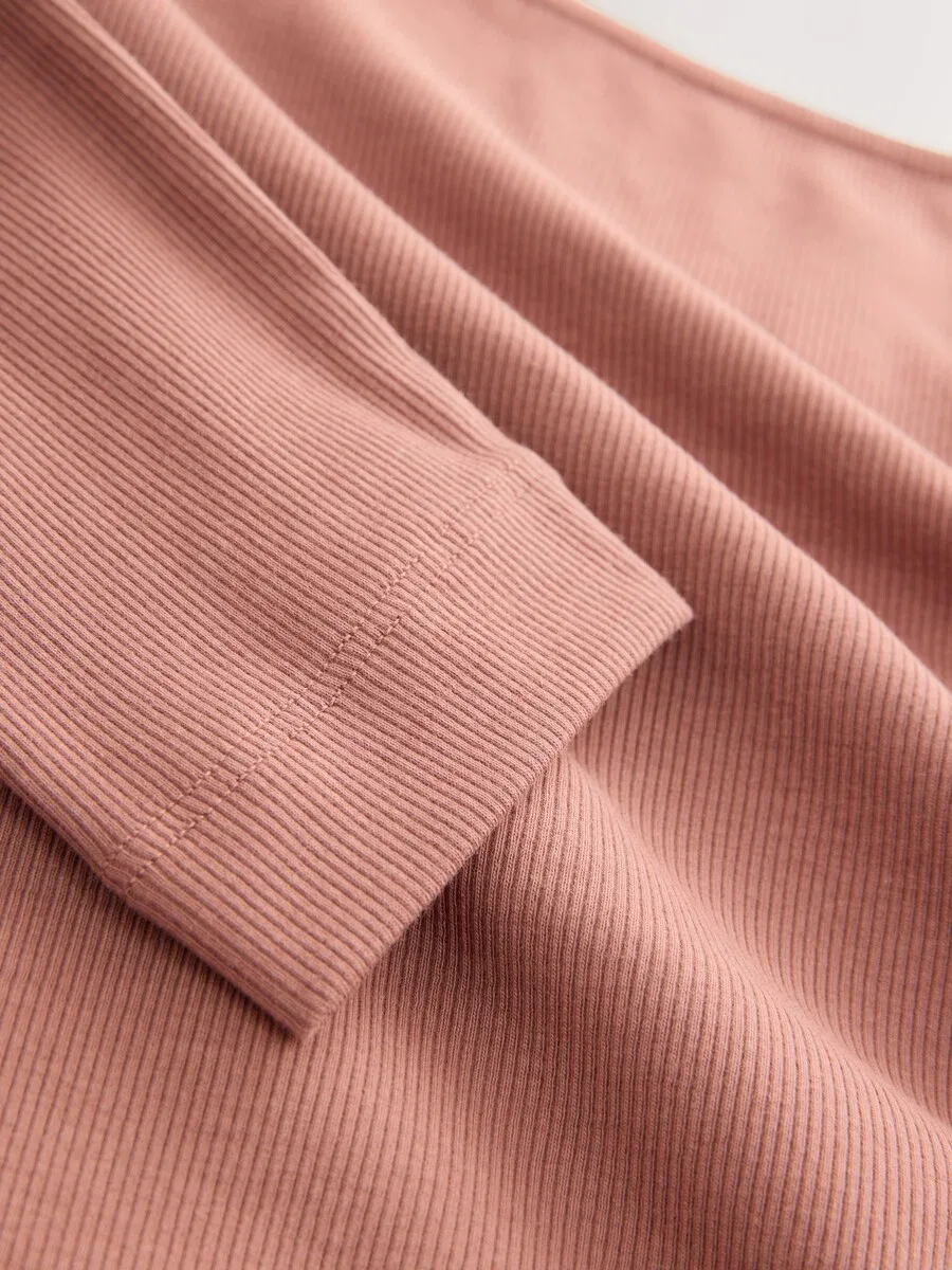 Боди Next Shirt в пудровом цвете — фото 4