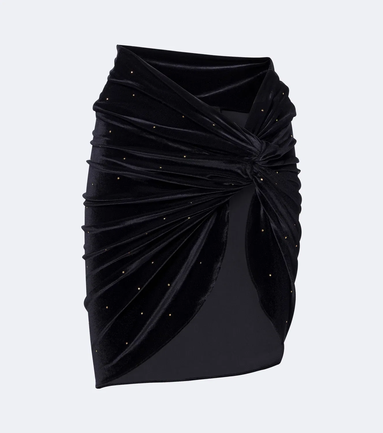 Пляжная накидка из бархата, Balmain, черный