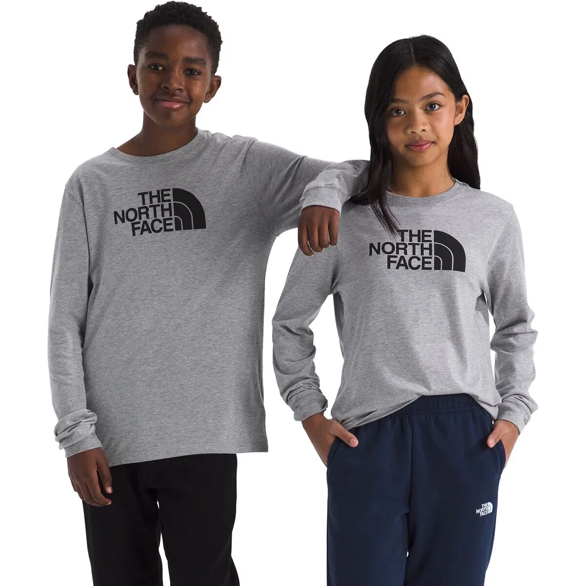 Детская футболка с длинным рукавом Half Dome The North Face, Tnf Pale Grey Heather