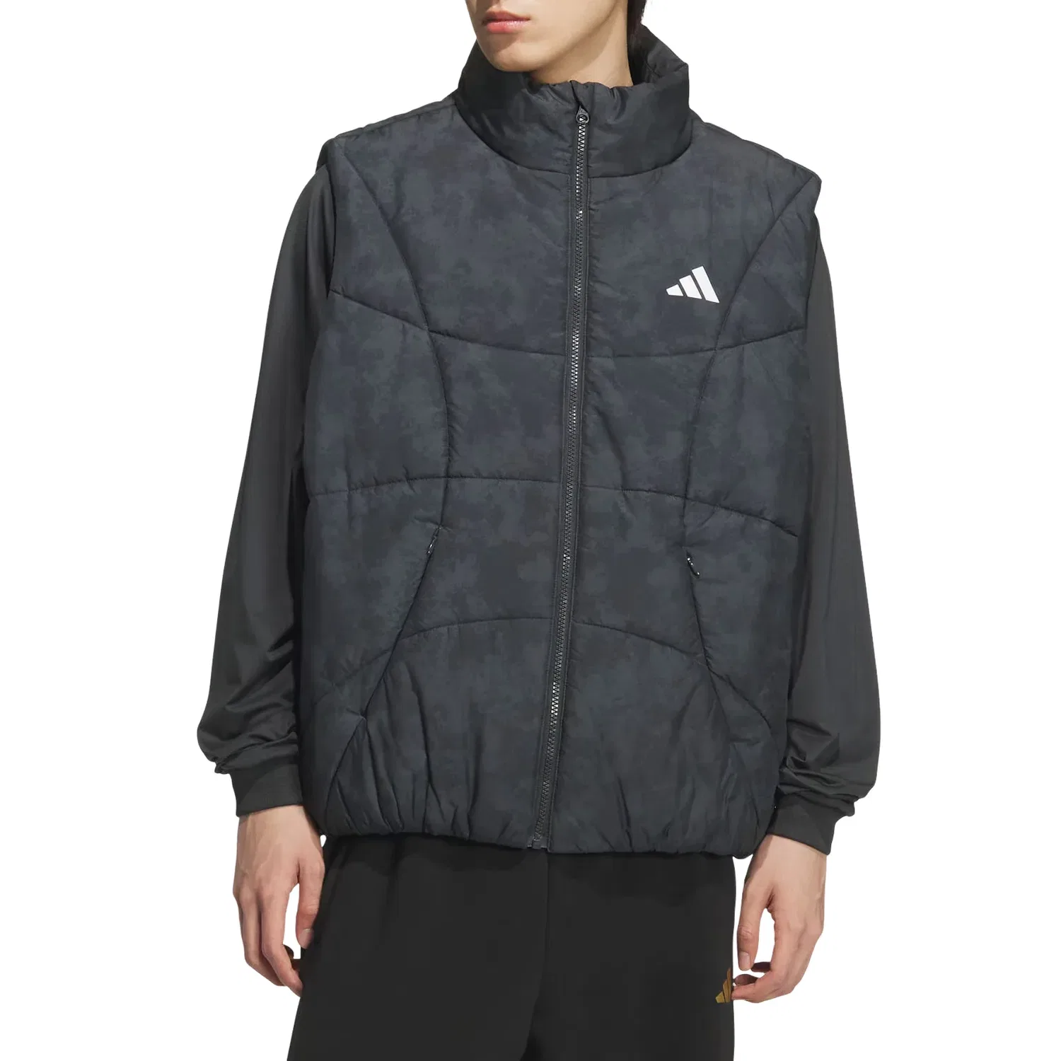 Мужской жилет Cotton Vest 'Black' adidas, черный — фото 2
