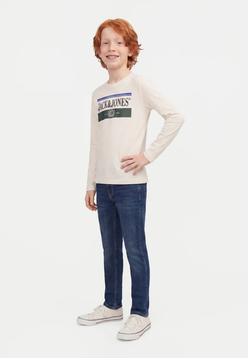 Комплект из двух футболок Jorfrederiksberg box tee с длинными рукавами Jack & Jones Junior, Pine Grove