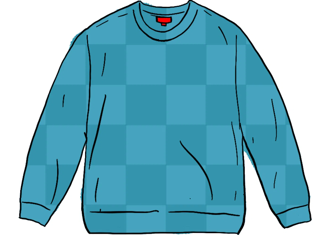 Мужской свитер с принтом Supreme Sweater, Teal