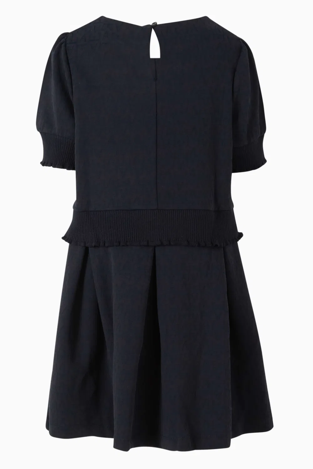 Платье с жаккардовым узором Monogram Emporio Armani, синий — фото 2