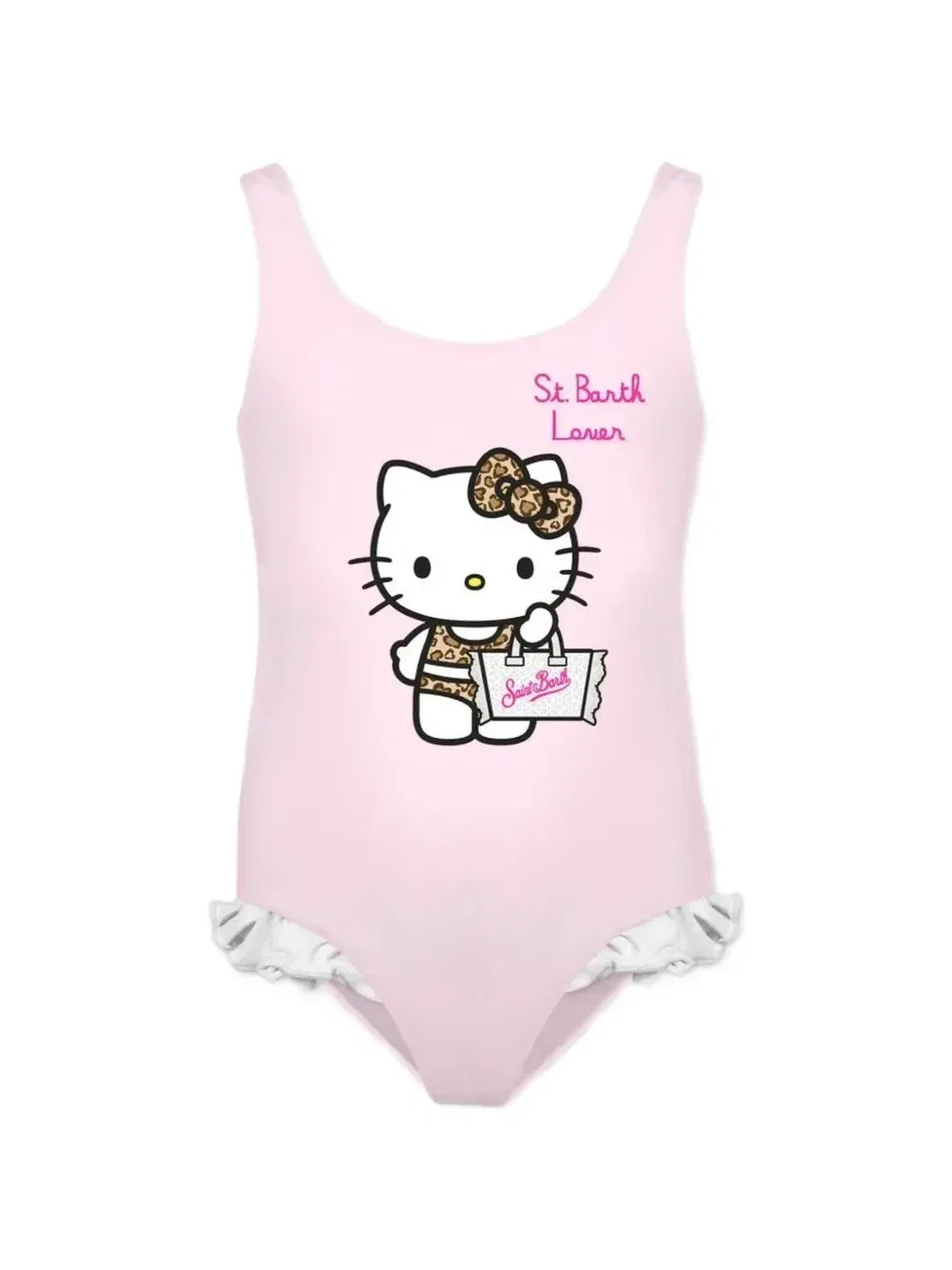 Hello Kitty купальник с оборками Mc2 Saint Barth Kids, розовый