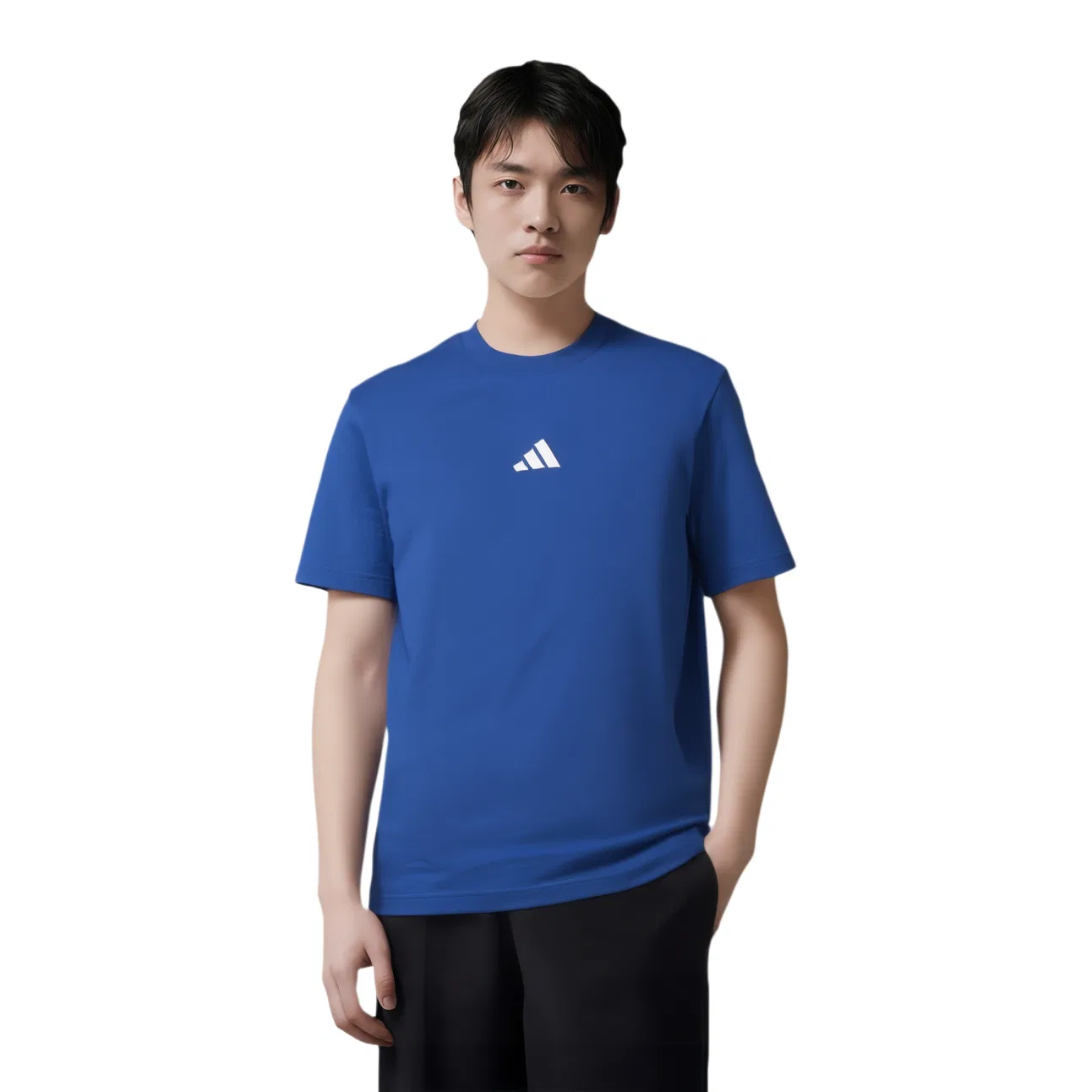 Футболка с круглым вырезом, Adidas, Dark Blue — фото 2