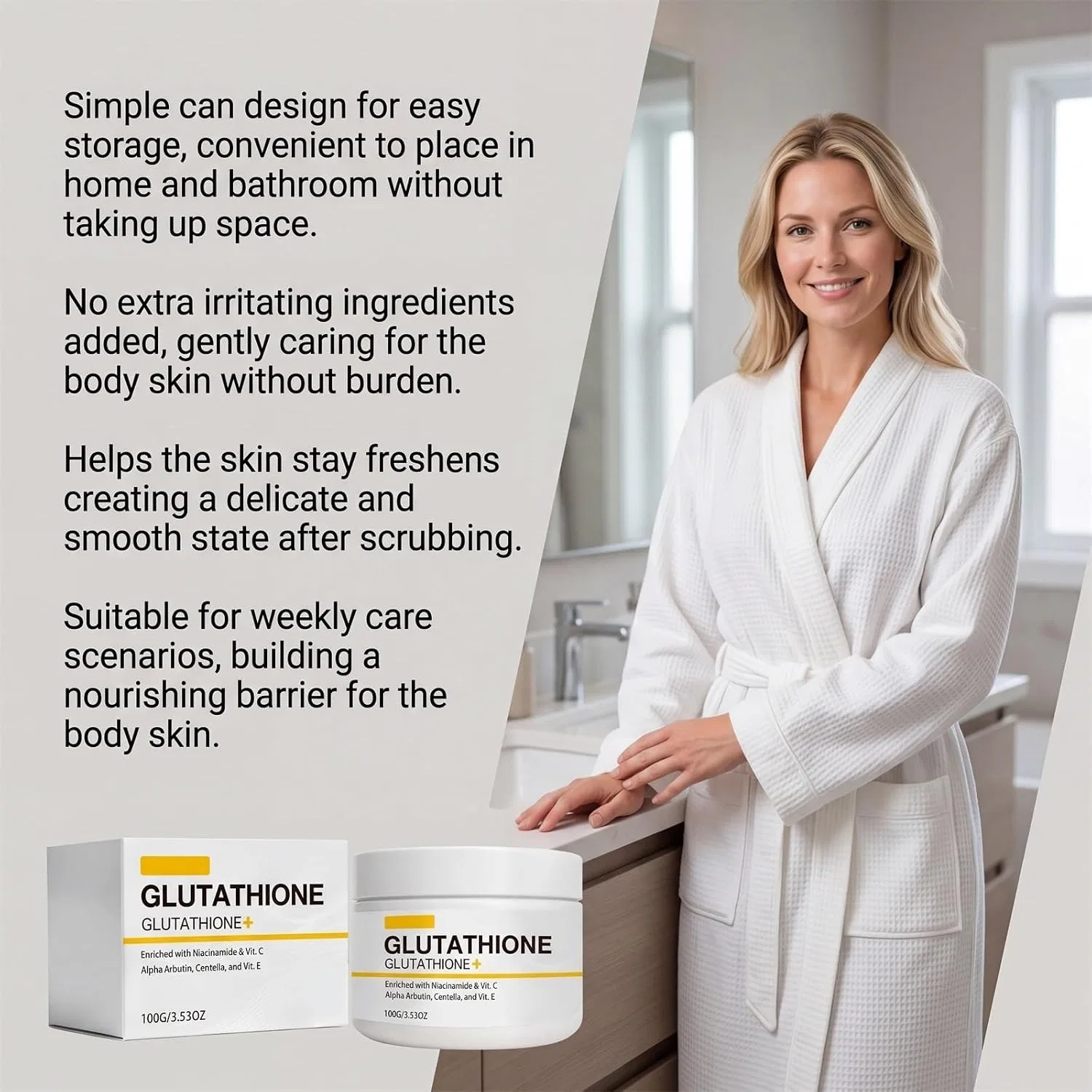 Скраб для тела, Glutathione Body Scrub, WRJFD, 4 шт, 100 г — фото 2