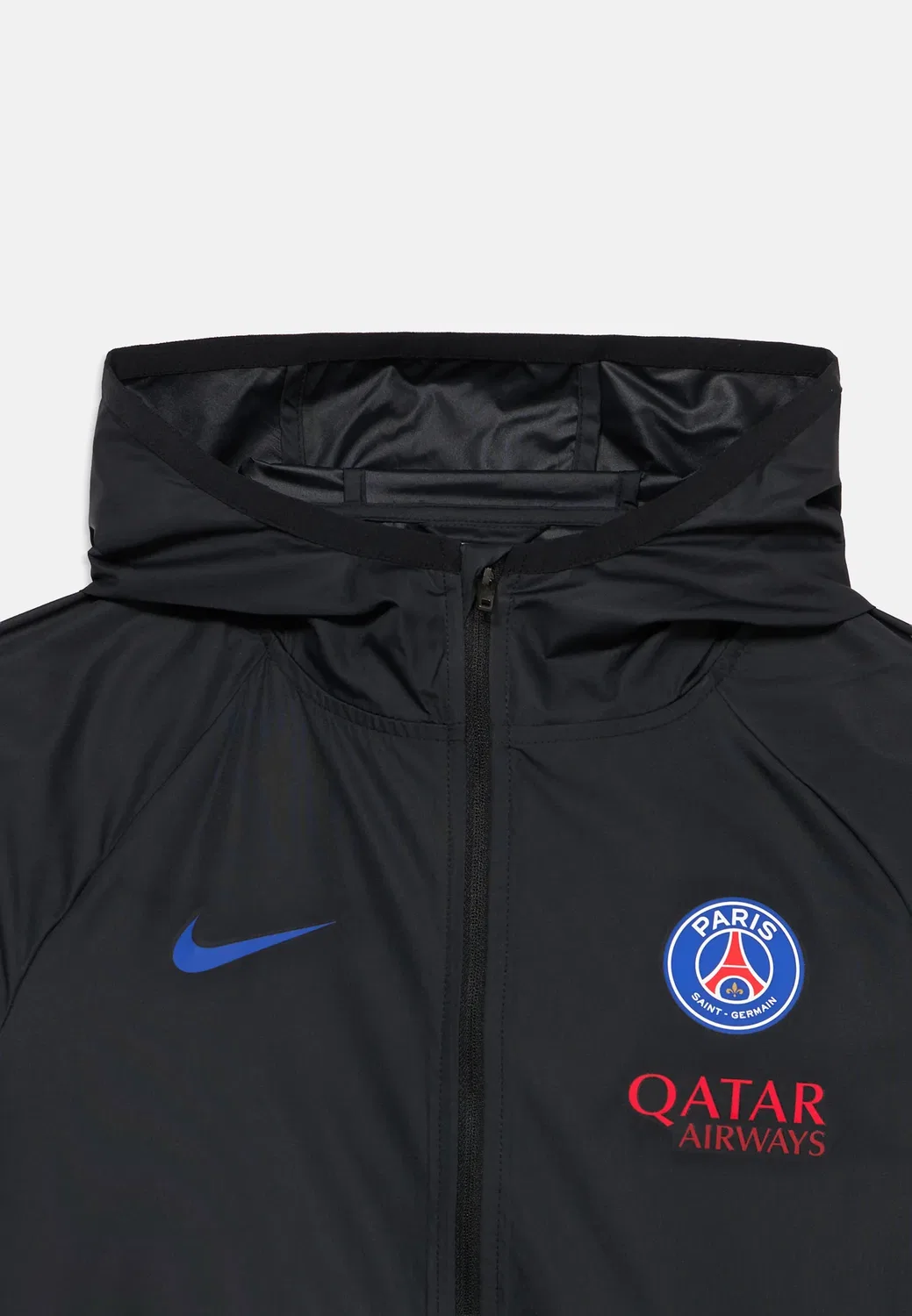 Куртка-Дождевик с капюшоном Paris Germain Academy, унисекс - клубная одежда Nike Performance, Black/Old Royal — фото 3