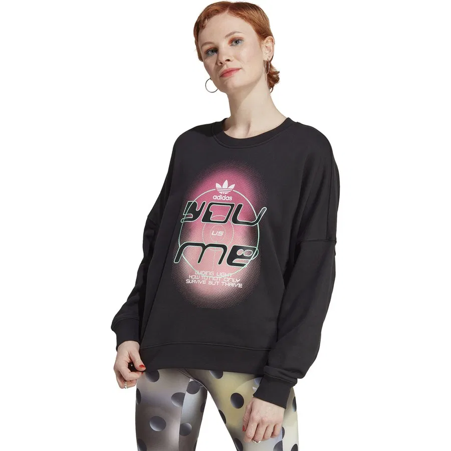Женский свитшот с длинным рукавом Always Sweat Shirt adidas, Черный — фото 2